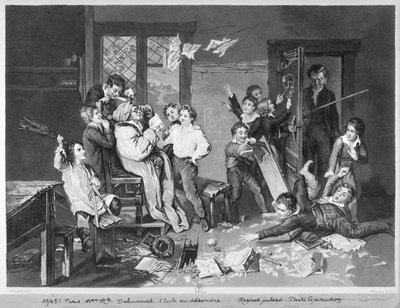 Scene of disorder at school by Philibert Louis Debucourt